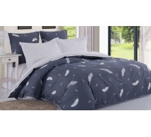 Постельное белье двуспальное Satin de Luxe Перышки