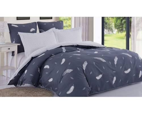 Постельное белье двуспальное Satin de Luxe Перышки