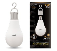 Лампа светодиодная Gauss LED A60 E27 7Вт 3000K 102402107