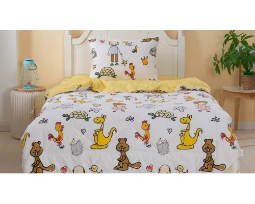Постельное белье с одеялом детское Funny world