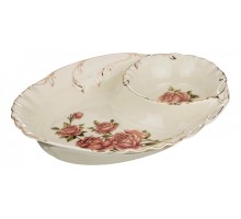 Блюдо декоративное (30х22х4 см) Корейская Роза 126-704