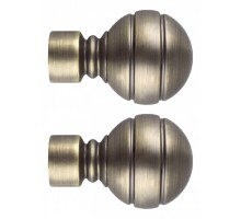 Набор из 2 наконечников для карнизов Шар резной