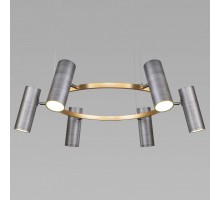 Подвесная люстра Eurosvet Spacer 90103/6 матовый серый/золото