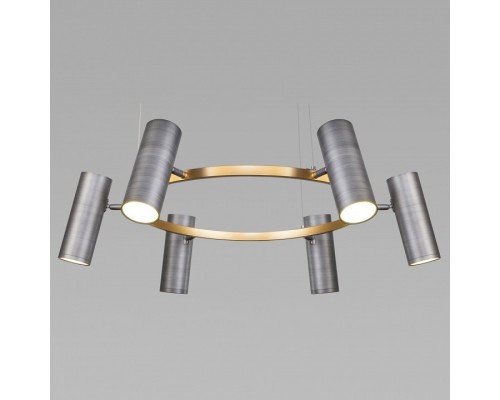 Подвесная люстра Eurosvet Spacer 90103/6 матовый серый/золото