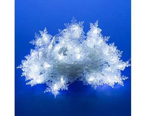 Гирлянда с насадками Uniel Снежинки ULD-S0700-050/DTA WHITE IP20 SNOWFLAKES-1