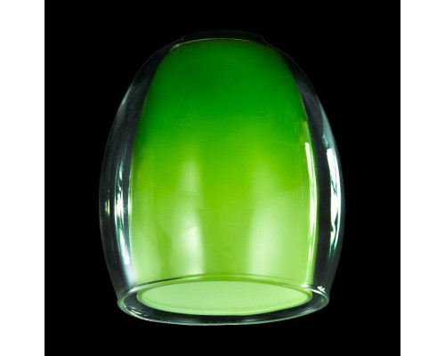 Плафон стеклянный Eurosvet Конфетти плафон 9808, 30151 зеленый+прозрачный, арт. 70436