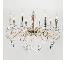 Подвесная люстра Eurosvet Ravenna 10104/8 античная бронза/прозрачный хрусталь Strotskis