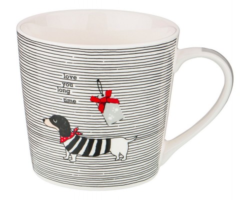 Кружка (400 мл) Влюбленная Такса 260-529