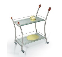 Стол сервировочный Поло металлик