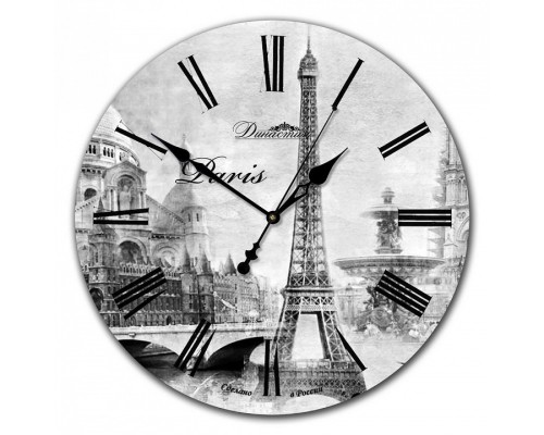 Настенные часы (33x33x4 см) Париж 2 02-010