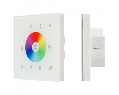 Панель-регулятора цвета RGBW сенсорная встраиваемая Arlight Sens SR-2300TR-DT8-G1-IN White (DALI, RGBW)