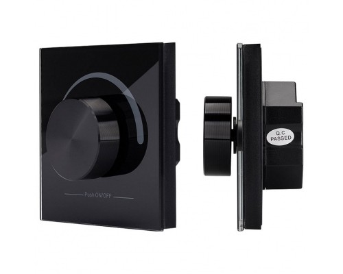 Панель-диммера роторная встраиваемая Arlight Rotary SR-2202-IN Black (24V, 0-10V)