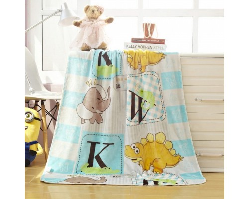 Плед детский (100x140 см) Дино