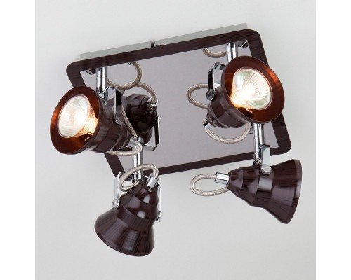 Спот Eurosvet Magnum 20062/4 хром/венге