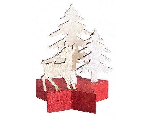 Композиция световая [9х8х10 см] Олененок в лесу 504-041