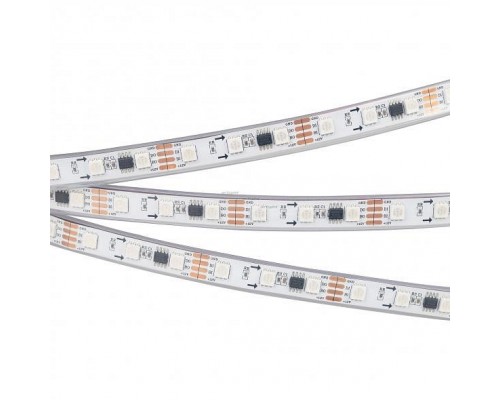 Лента светодиодная Arlight SPI-5000PGS-RAM-5060-60 12V Cx3 RGB-Auto (12mm, 12W/m, IP67) 029448