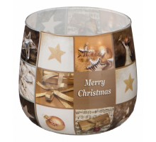Свеча декоративная (6x7 см) Merry Christmas 348-437