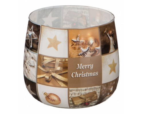 Свеча декоративная (6x7 см) Merry Christmas 348-437