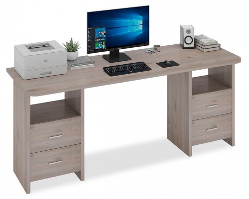 Стол письменный Домино Lite СКЛ-Прям180Р+2ТЯЛ