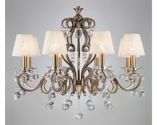 Подвесная люстра Eurosvet Eileen 1448/8 античная бронза Strotskis