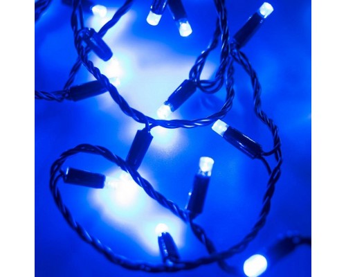 Гирлянда нить [10 м] String ARD-STRING-CLASSIC-10000-BLACK-100LED-FLASH BLUE (230V, 7W)