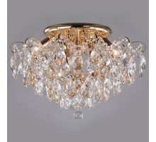 Потолочная люстра Eurosvet Crystal 10081/6 золото/прозрачный хрусталь Strotskis