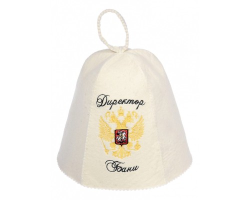 Шапка для бани универсальная Директор бани