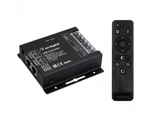 Контроллер-регулятор цвета RGB с пультом ДУ Arlight VT-S11 VT-S11-3x8A (12-24V, ПДУ Стик 12кн, RF)