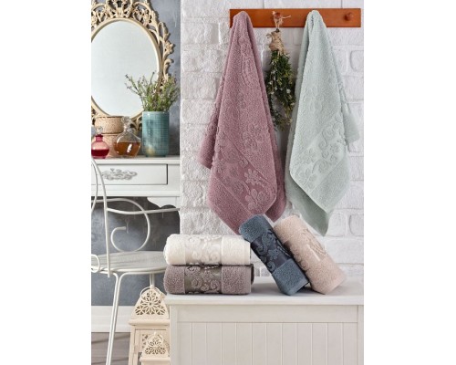 Набор из 6 полотенец для лица (50x90 см) Emira