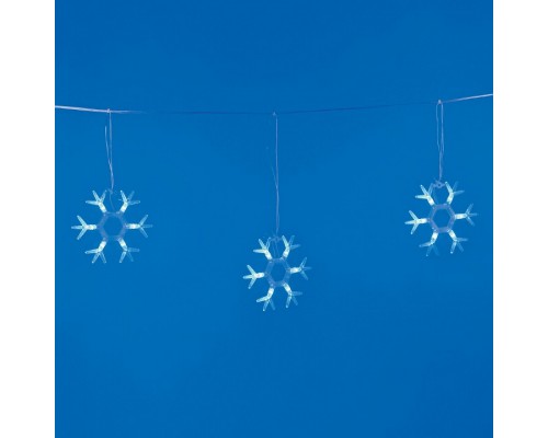 Снежинки световые Uniel  ULD-E1503-036/DTA BLUE IP20 SNOWFLAKES-1