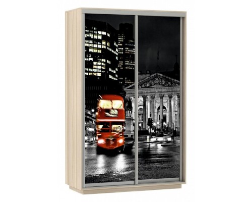 Шкаф-купе Экспресс Фото Дуо Ночной Лондон 1600x600x2200