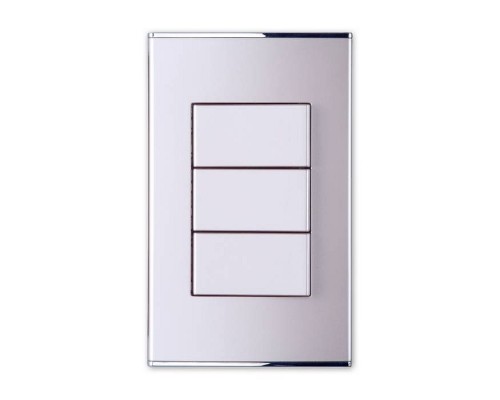 Выключатель двухклавишный Imex Parthenon Silver WRC 2423