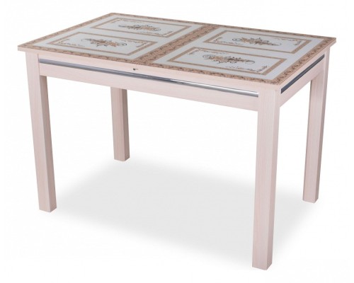 Стол обеденный Вальс со стеклом