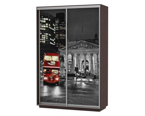 Шкаф-купе Экспресс Фото Дуо Ночной Лондон 1200x600x2200