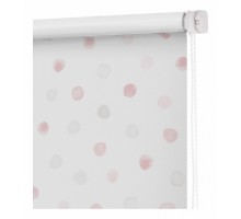 Штора рулонная (100x160 см) Блэкаут Горошек