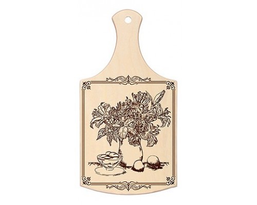 Доска разделочная (35x18.5x8 см) Букет 17035