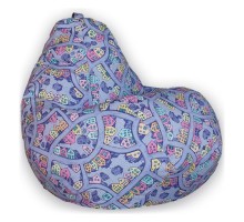 Кресло-мешок Домики Фиолетовые 2XL