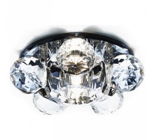 Встраиваемый светильник Ambrella Crystal 8 D1055 BK/CL