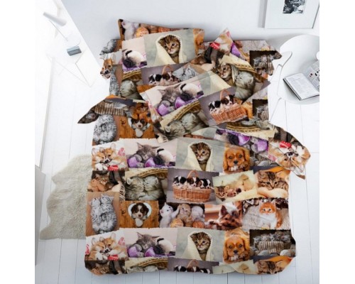 Постельное белье полутораспальное Фотоколлаж