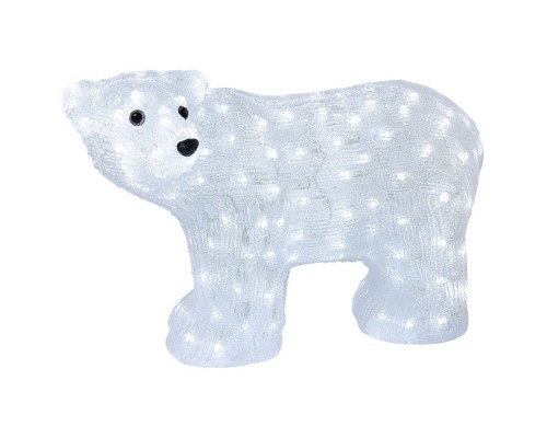 Зверь световой (60 см) Мишка с красной ленточкой 513-267