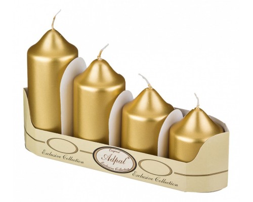 Набор из 4 свечей декоративных Новый год 348-449