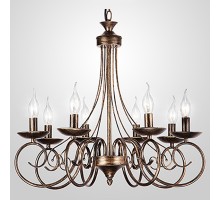 Подвесная люстра Eurosvet Provence 22404/8 черный с золотом