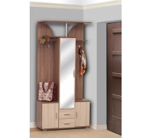Стенка для прихожей Кармен-6 ясень шимо темный/ясень шимо светлый