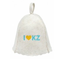 Шапка для бани универсальная I love KZ