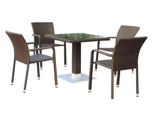 Набор уличный T606SWT/A2001B-W53 Brown 4Pcs