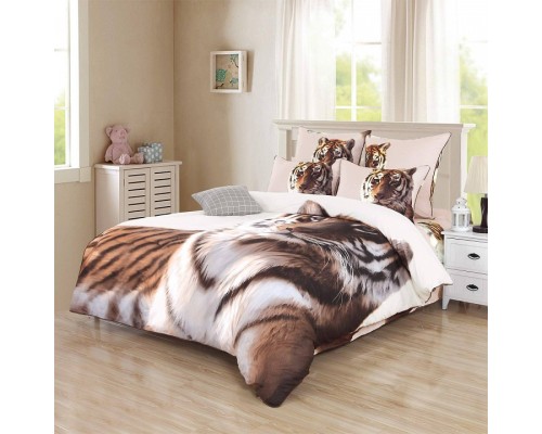 Постельное белье евростандарт Амурский тигр