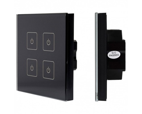 Панель-диммера сенсорная встраиваемая Arlight SR-2400 SR-2400TL-IN Black (DALI, DIM)