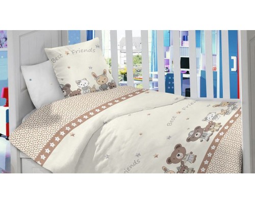 Постельное белье детское Зверюшки