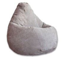 Кресло-мешок Серый Микровельвет 2XL