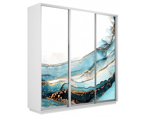 Шкаф-купе Экспресс Фото трио 1019 2100x600x2400